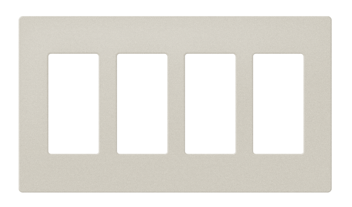 Crestron FP-G4-LAT-T - Decorator Style Faceplate, 4-Gang, Latte Textured