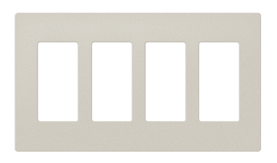 Crestron FP-G4-LAT-T - Decorator Style Faceplate, 4-Gang, Latte Textured