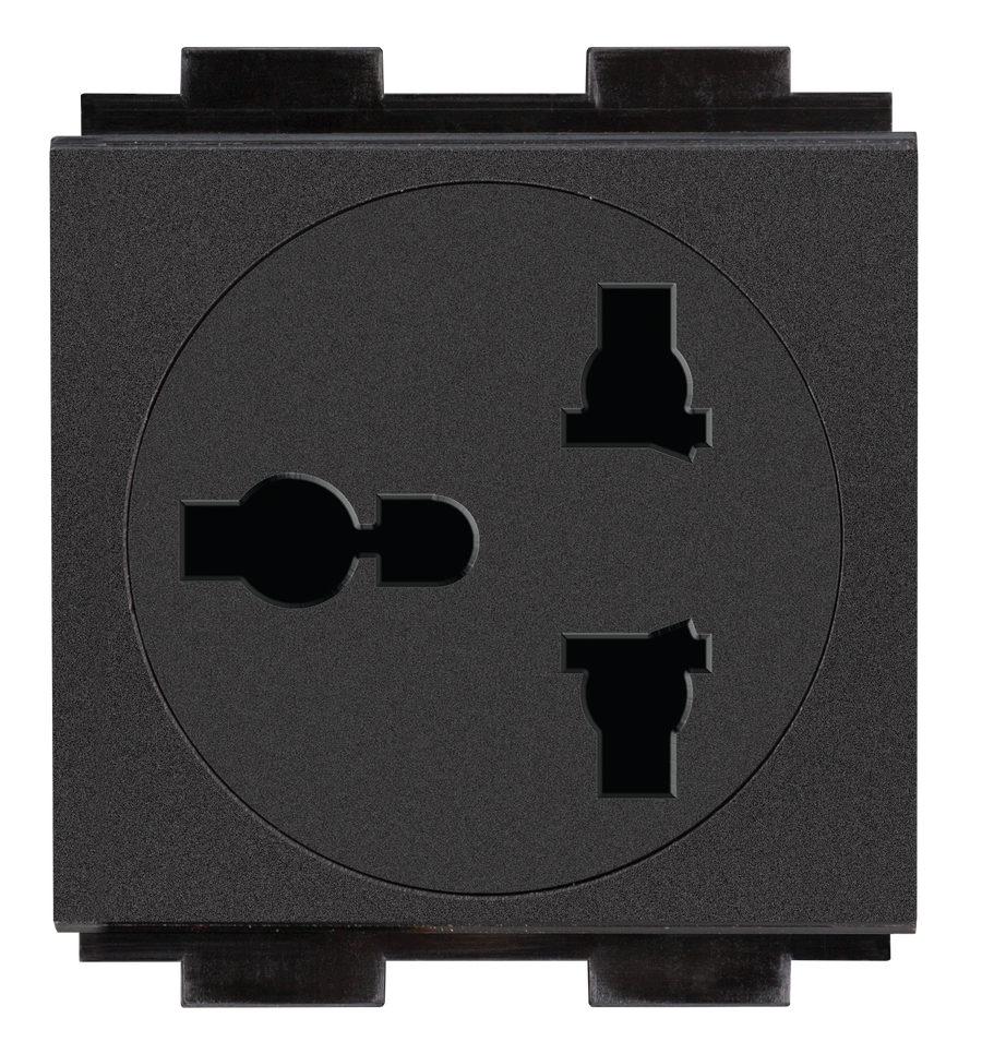 Crestron FT2A-PWR-UN-1-BASIC - AC Power Outlet Module for FT2 Series, Single, Universal
