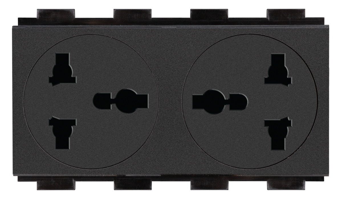 Crestron FT2A-PWR-UN-2 - AC Power Outlet Module for FT2 Series, Dual, Universal
