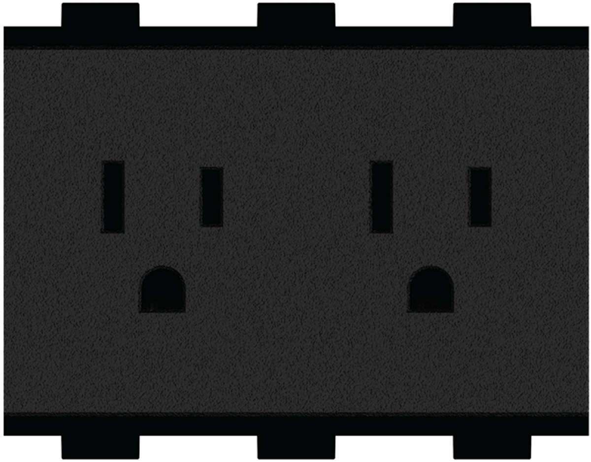 Crestron FT2A-PWR-US-2-BX - FlipTop™ AC Power Outlet Module, Dual, US NEMA® 5, Type B