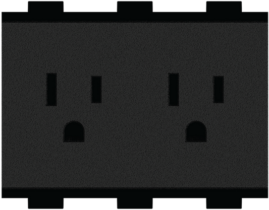 Crestron FT2A-PWR-US-2-BX - FlipTop™ AC Power Outlet Module, Dual, US NEMA® 5, Type B