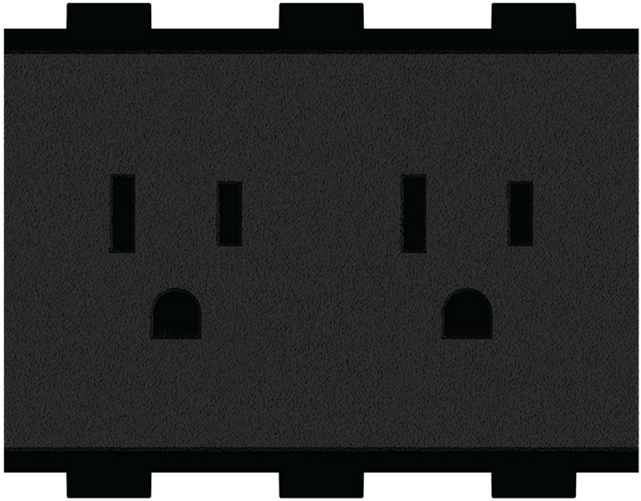 Crestron FT2A-PWR-US-2-BX - FlipTop™ AC Power Outlet Module, Dual, US NEMA® 5, Type B