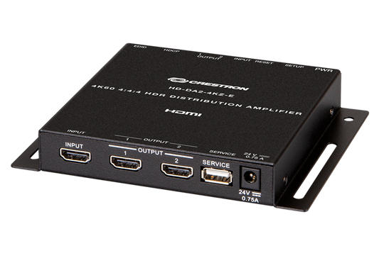 Crestron HD-DA2-4KZ-E - 1:2 HDMI® Distribution Amplifier w/4K60 4:4:4 & HDR Support