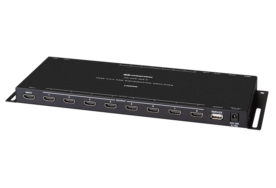 Crestron HD-DA8-4KZ-E - 1:8 HDMI® Distribution Amplifier w/4K60 4:4:4 & HDR Support