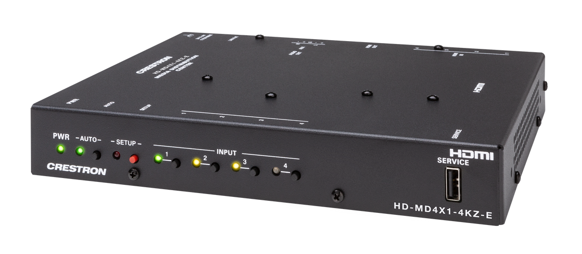 Crestron HD-MD4X1-4KZ-E - 4x1 4K60 4:4:4 HDR AV Switcher