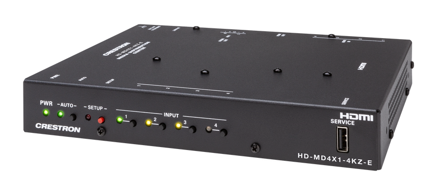 Crestron HD-MD4X1-4KZ-E - 4x1 4K60 4:4:4 HDR AV Switcher