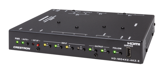 Crestron HD-MD4X2-4KZ-E - 4x2 4K60 4:4:4 HDR AV Switcher