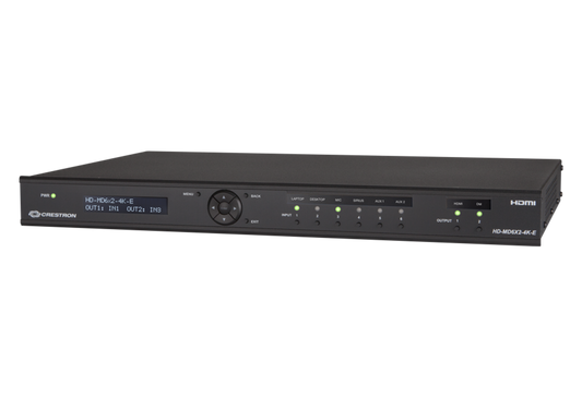 Crestron HD-MD6X2-4K-E - 6x2 4K HDMI® Switcher