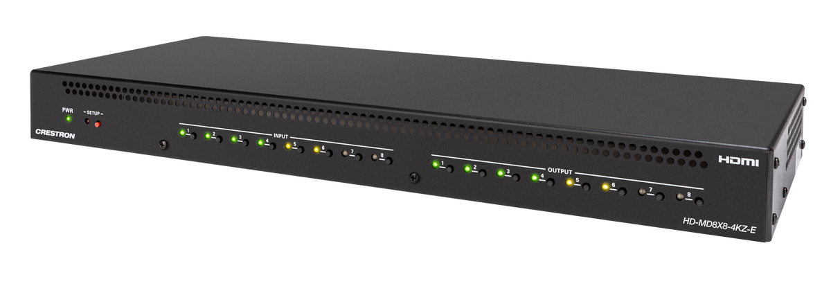 Crestron HD-MD8X8-4KZ-E - 8x8 4K60 4:4:4 HDR AV Switcher