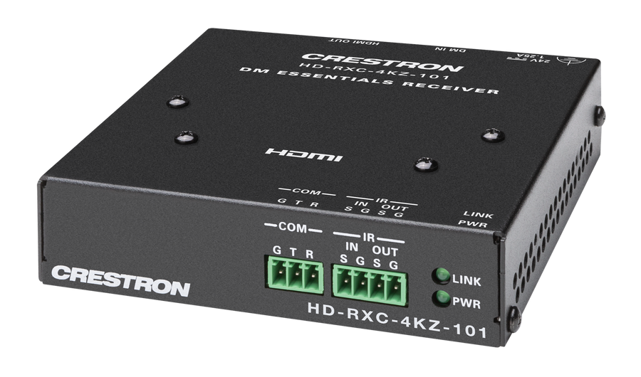 Crestron HD-RXC-4KZ-101 - DM® Essentials 4K60 4:4:4 Receiver for HDMI®, RS-232, and IR Signal Extension over CATx Cable