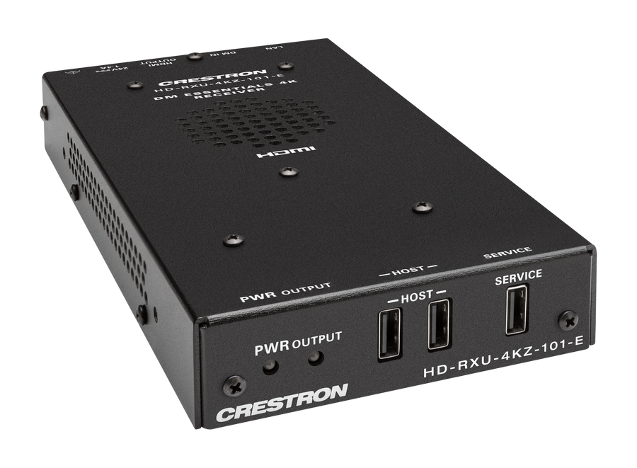 Crestron HD-RXU-4KZ-101-E - DM® Essentials 4K60 4:4:4 Receiver for HDMI®, USB 2.0, and Ethernet Signal Extension over CATx Cable