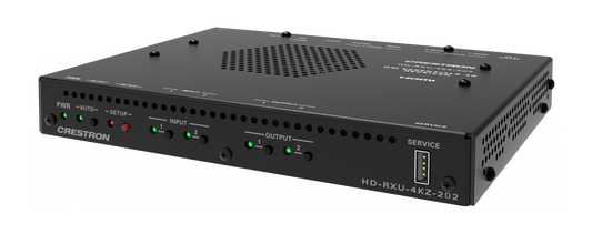 Crestron HD-RXU-4KZ-202 - DM® Essentials 4K60 4:4:4 Receiver and 2x2 Auto-Switcher for HDMI® and USB 2.0 Signal Extension over CATx Cable