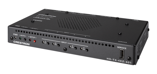 Crestron HD-TX-4KZ-401 - DM® Essentials 4K60 4:4:4 Transmitter and 4x1 Auto-Switcher for HDMI® Signal Extension over CATx Cable
