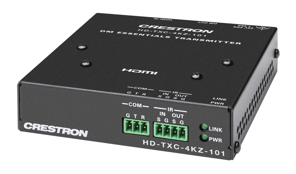 Crestron HD-TXC-4KZ-101 - DM® Essentials 4K60 4:4:4 Transmitter for HDMI®, RS‑232, and IR Signal Extension over CATx Cable