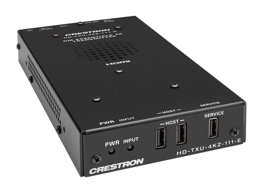 Crestron HD-TXU-4KZ-111-E - DM® Essentials 4K60 4:4:4 Transmitter for USB‑C® DisplayPort™, USB 2.0, and Ethernet Signal Extension over CATx Cable