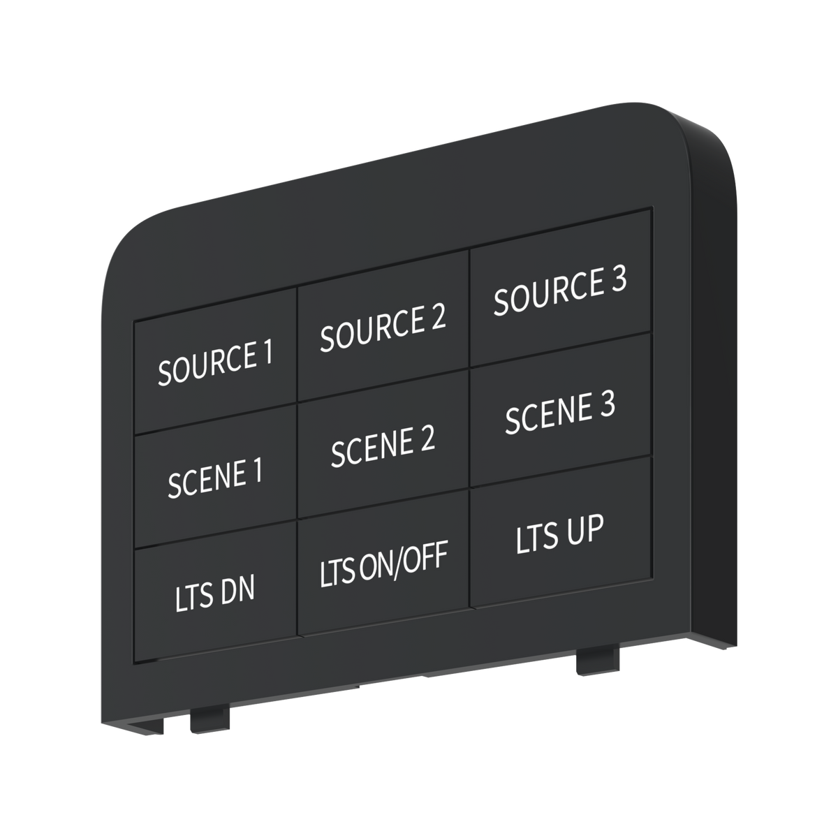 Crestron HR-310-BTN ENGRAVED - Backlit Engravable Buttons for HR-310 & HR-310-I, Black, Includes Custom Engraving