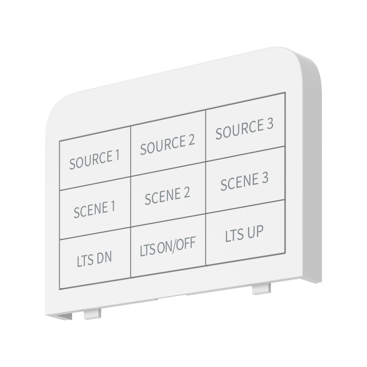 Crestron HR-310-BTN-W ENGRAVED - Backlit Engravable Buttons for HR-310 & HR-310-I, White, Includes Custom Engraving