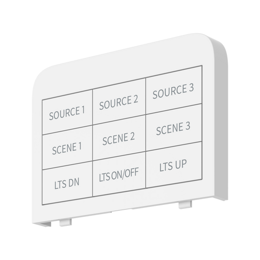 Crestron HR-310-BTN-W ENGRAVED - Backlit Engravable Buttons for HR-310 & HR-310-I, White, Includes Custom Engraving