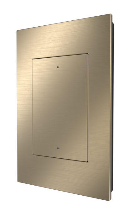 Crestron HZ2-AUX-BR-BRASS - Horizon® 2 In-Wall Multiway Remote, Standard Engraved, Brushed Brass