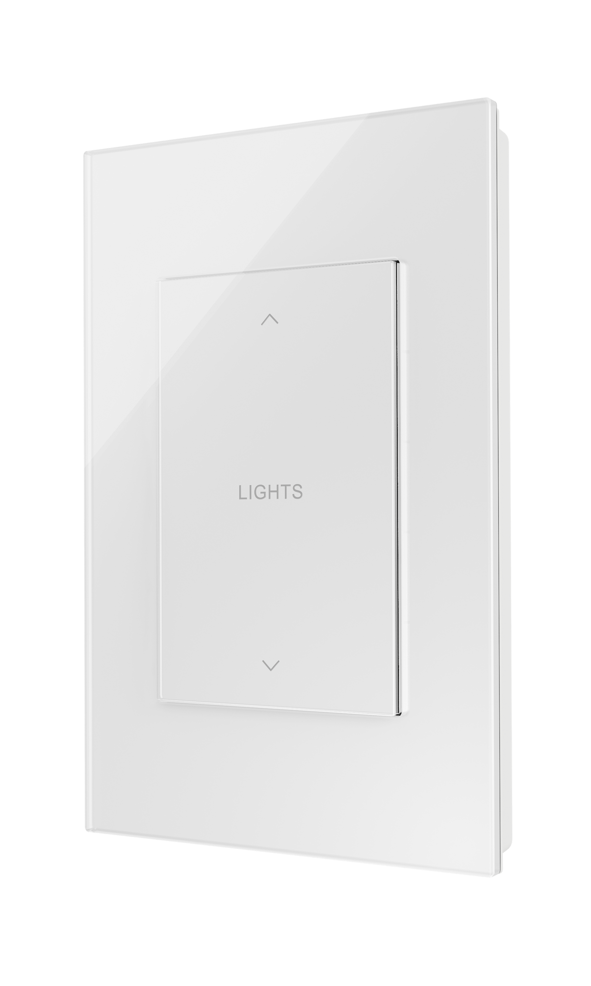 Crestron HZ2-AUX-GLASS-W ENGRAVED - Horizon® 2 In-Wall Multiway Remote, White Glass, Engraved