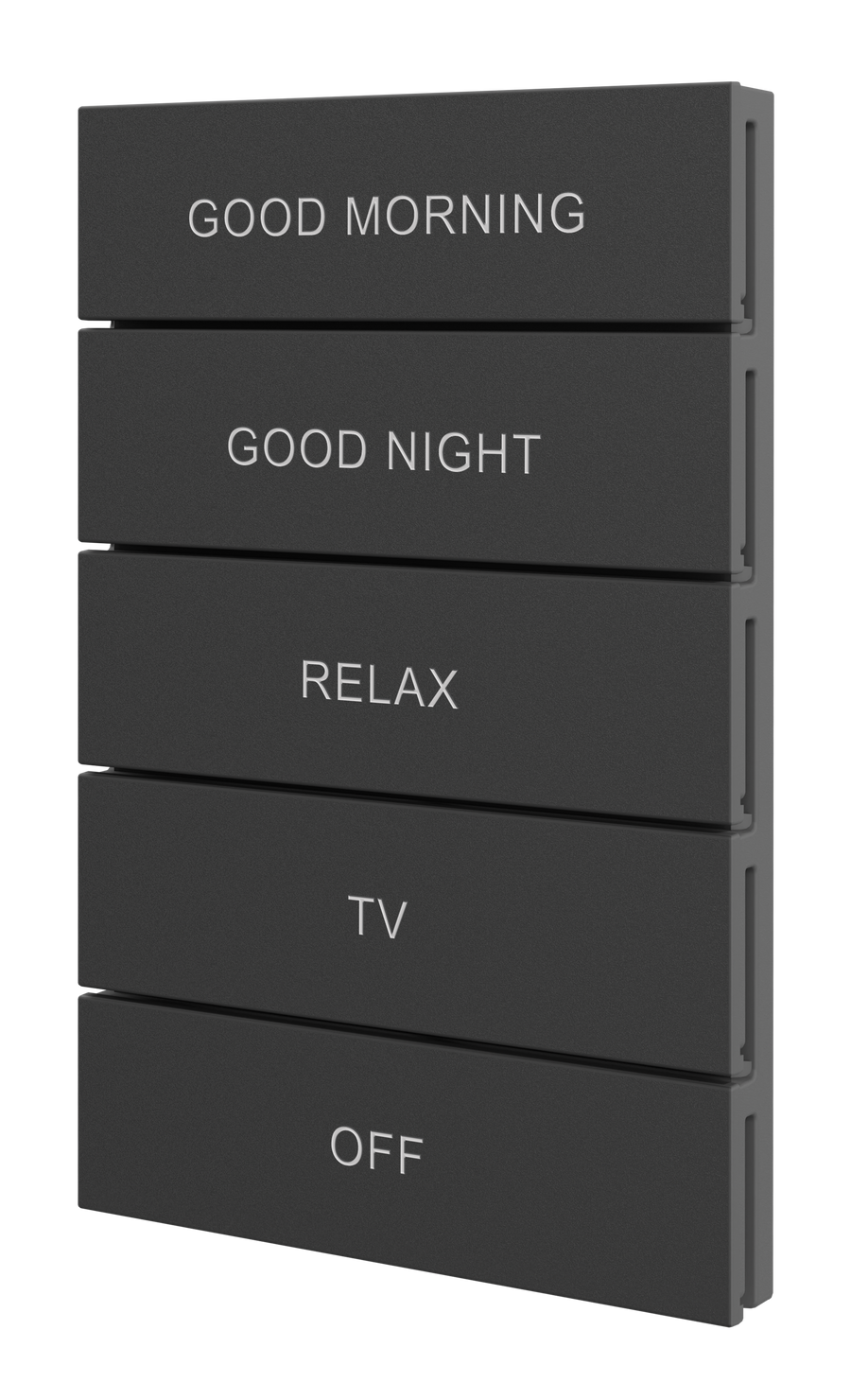 Crestron HZ2-BTNS-1-B ENGRAVED - Horizon® 2 Button Assembly, Style 1, Custom Engraved, Black
