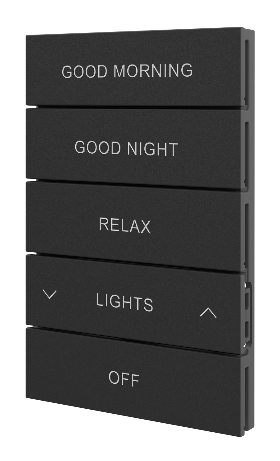 Crestron HZ2-BTNS-3-B ENGRAVED - Horizon® 2 Button Assembly, Style 3, Custom Engraved, Black