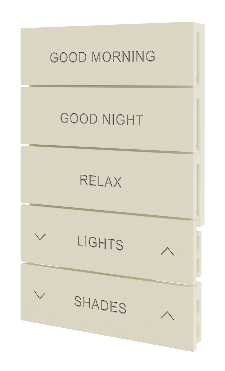 Crestron HZ2-BTNS-4-A ENGRAVED - Horizon® 2 Button Assembly, Style 4, Custom Engraved, Almond