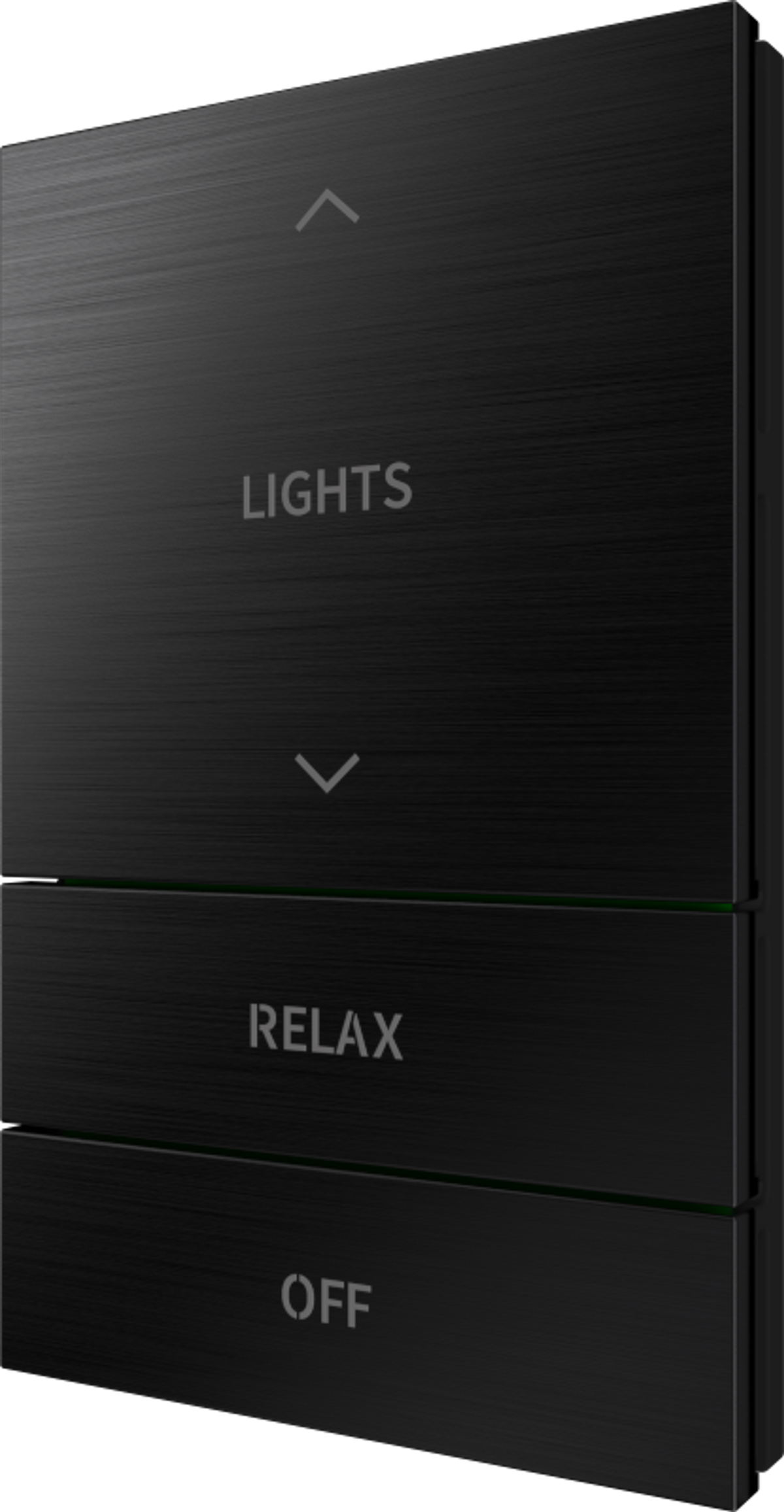 Crestron HZ2-BTNS-5-BR-BLK ENGRAVED - Horizon® 2 Button Assembly, Style 5, Custom Engraved, Brushed Black