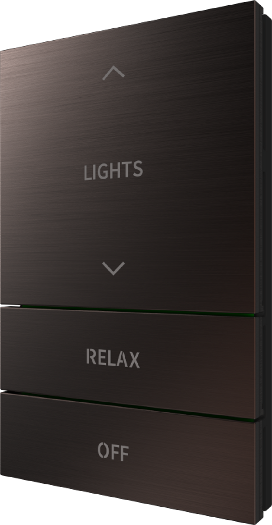 Crestron HZ2-BTNS-5-DRK-BRZ ENGRAVED - Horizon® 2 Button Assembly, Style 5, Custom Engraved, Dark Bronze