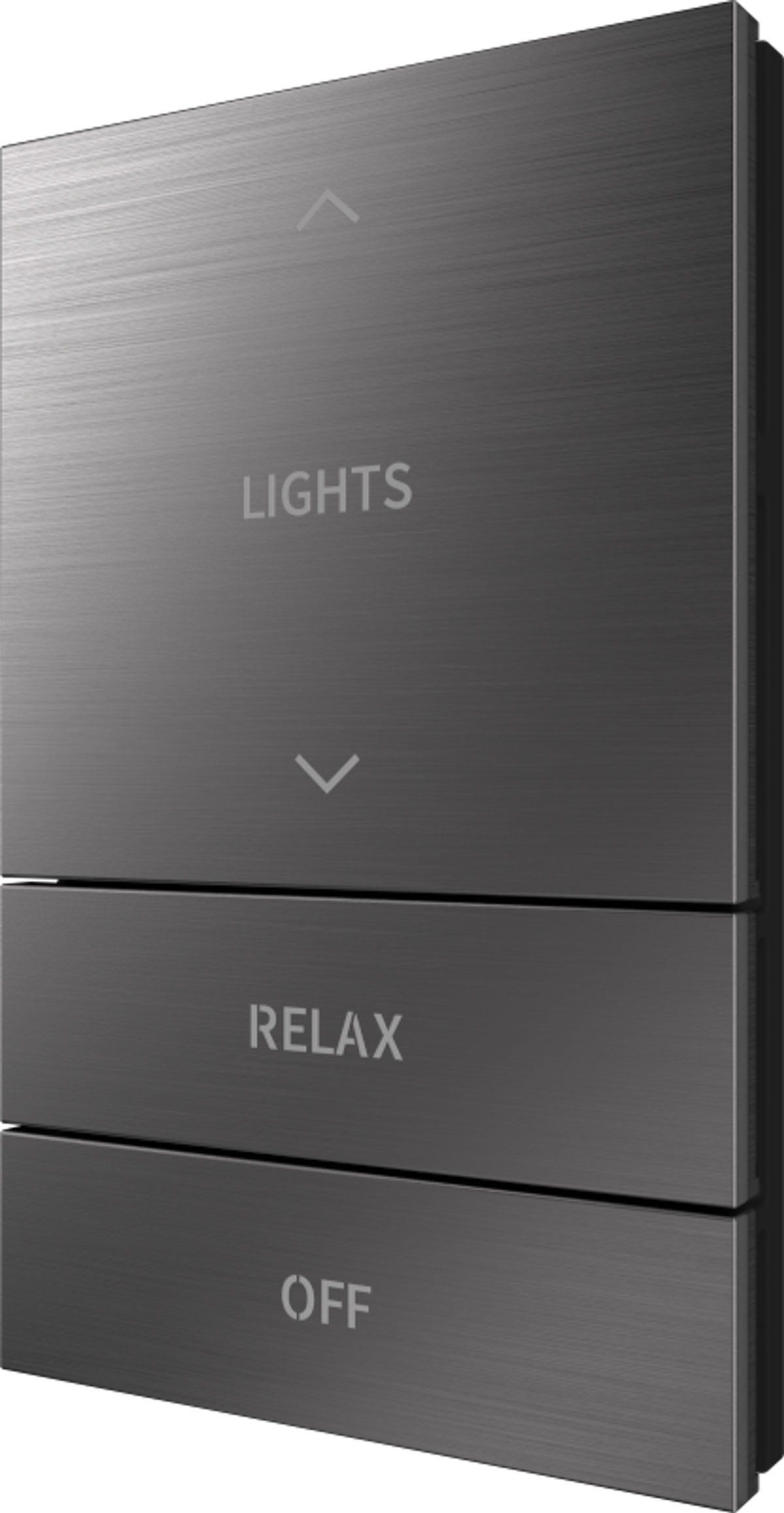 Crestron HZ2-BTNS-5-DRK-NKL ENGRAVED - Horizon® 2 Button Assembly, Style 5, Custom Engraved, Dark Nickel