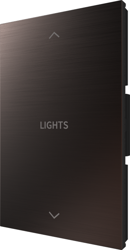 Crestron HZ2-BTNS-6-DRK-BRZ ENGRAVED - Horizon® 2 Button Assembly, Style 6, Custom Engraved, Dark Bronze