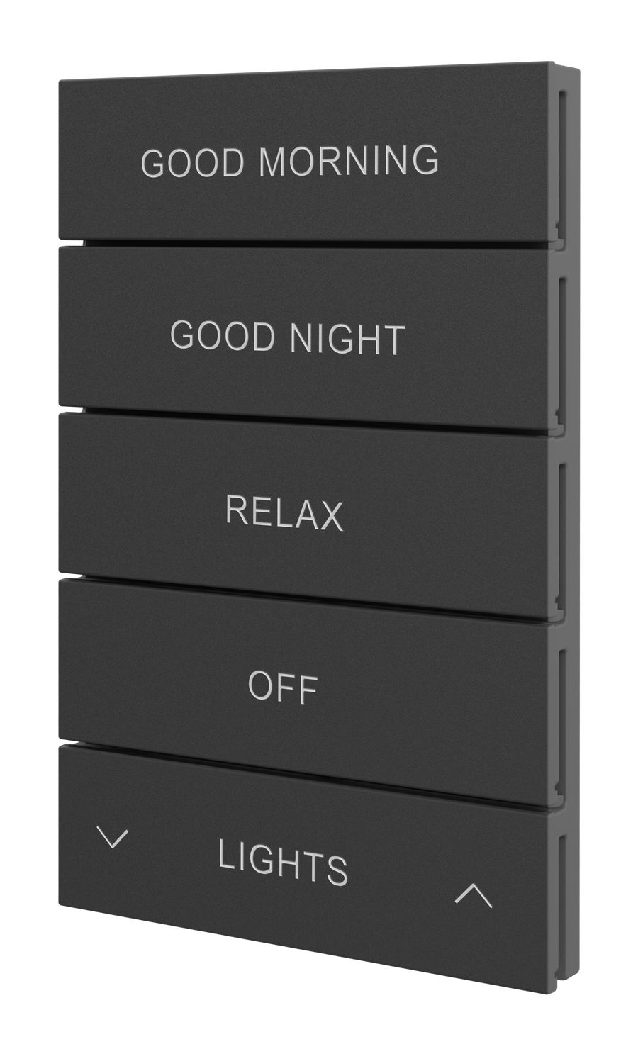 Crestron HZ2-BTNS-2-B ENGRAVED - Horizon® 2 Button Assembly, Style 2, Custom Engraved, Black