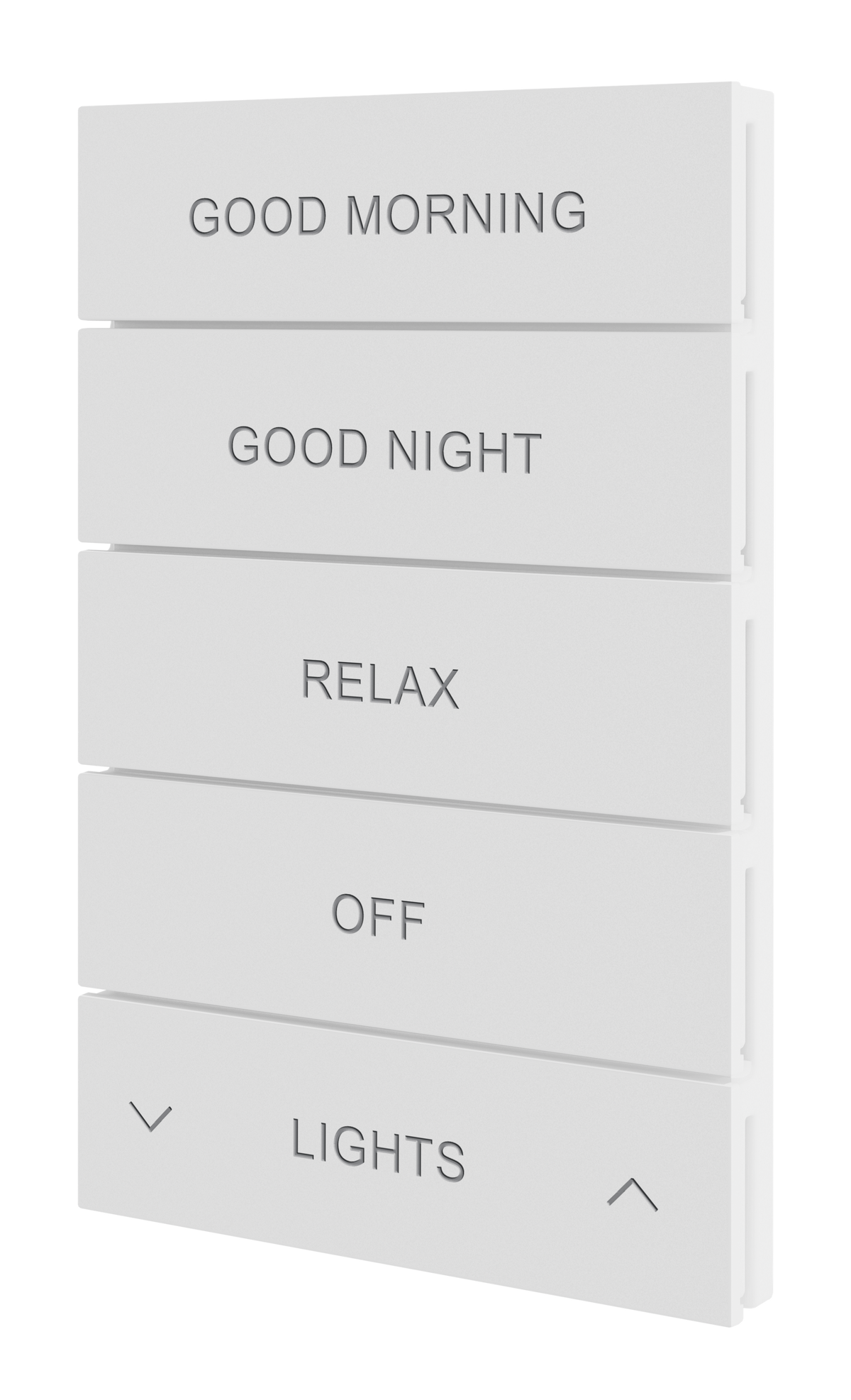 Crestron HZ2-BTNS-2-W ENGRAVED - Horizon® 2 Button Assembly, Style 2, Custom Engraved, White