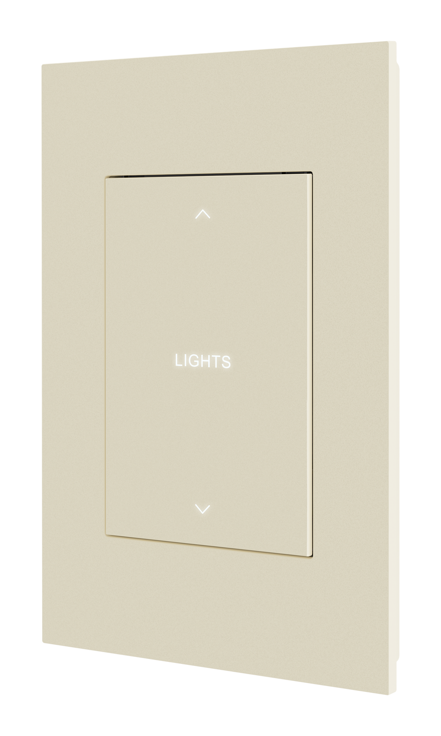 Crestron HZ2-DIMUEX-A ENGRAVED - Horizon® 2 In-Wall Universal Phase Dimmer with infiNET EX® Wireless Communication, 120 VAC, Custom Engraved, Almond