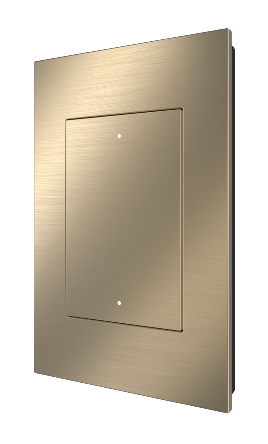 Crestron HZ2-DIMUEX-BR-BRASS - Horizon® 2 In-Wall Universal Phase Dimmer with infiNET EX® Wireless Communication, 120 VAC, Standard Engraved, Brushed Brass