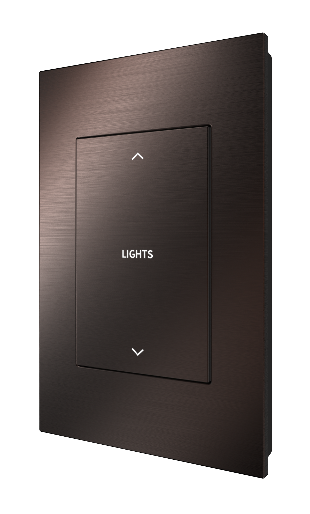 Crestron HZ2-DIMUEX-DRK-BRZ ENGRAVED - Horizon® 2 In-Wall Universal Phase Dimmer with infiNET EX® Wireless Communication, 120 VAC, Custom Engraved, Dark Bronze