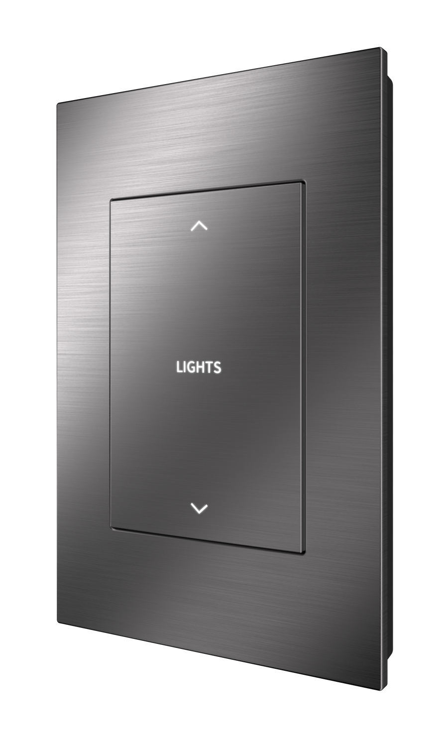 Crestron HZ2-DIMUEX-DRK-NKL ENGRAVED - Horizon® 2 In-Wall Universal Phase Dimmer with infiNET EX® Wireless Communication, 120 VAC, Custom Engraved, Dark Nickel