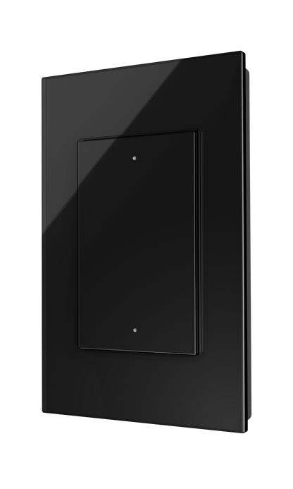 Crestron HZ2-DIMUEX-GLASS-B - Horizon® 2 In-Wall Universal Phase Dimmer with infiNET EX® Wireless Communication, 120 VAC, Black Glass
