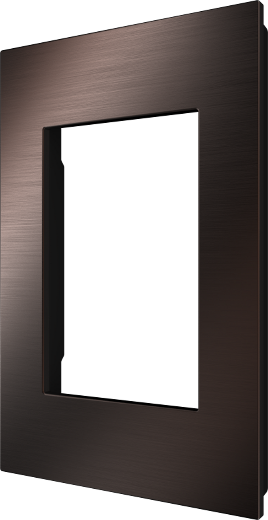 Crestron HZ2-FP-G1-B-DRK-BRZ - Horizon® 2 Faceplate, 1-Gang, Dark Bronze with Black Rear