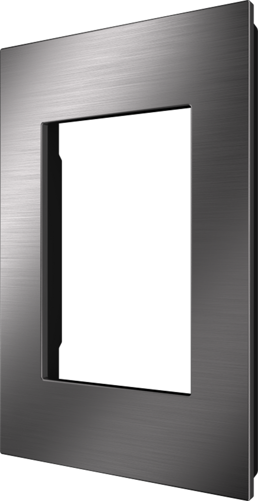 Crestron HZ2-FP-G1-B-DRK-NKL - Horizon® 2 Faceplate, 1-Gang, Dark Nickel with Black Rear