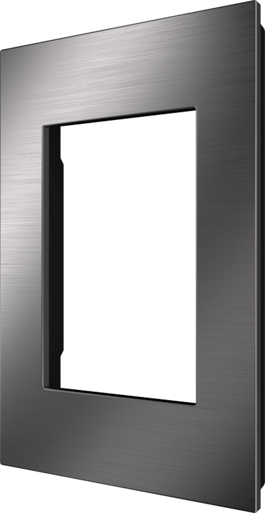 Crestron HZ2-FP-G1-B-DRK-NKL - Horizon® 2 Faceplate, 1-Gang, Dark Nickel with Black Rear