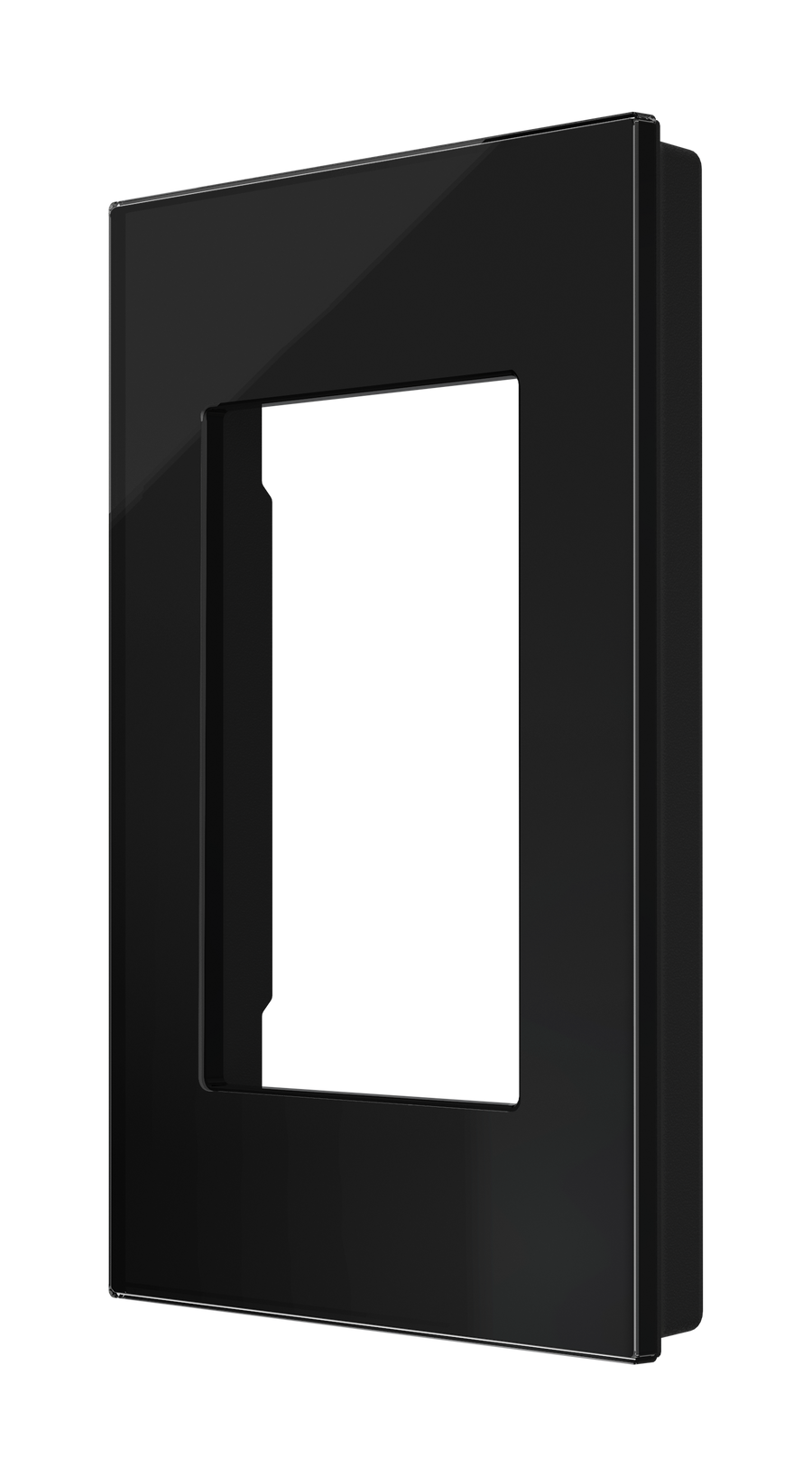Crestron HZ2-FP-G1-GLASS-B - Horizon® 2 Faceplate, 1-Gang, Black Glass