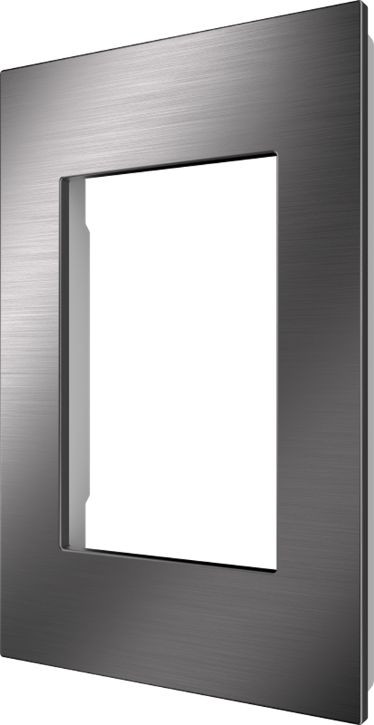 Crestron HZ2-FP-G1-W-DRK-NKL - Horizon® 2 Faceplate, 1-Gang, Dark Nickel