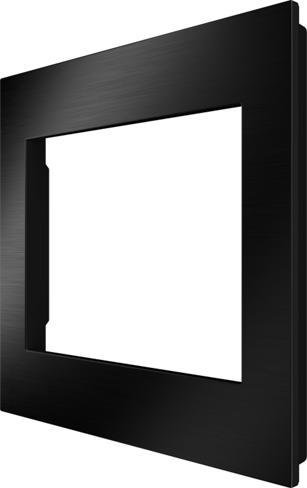 Crestron HZ2-FP-G2-B-BR-BLK - Horizon® 2 Faceplate, 2-Gang, Brushed Black with Black Rear