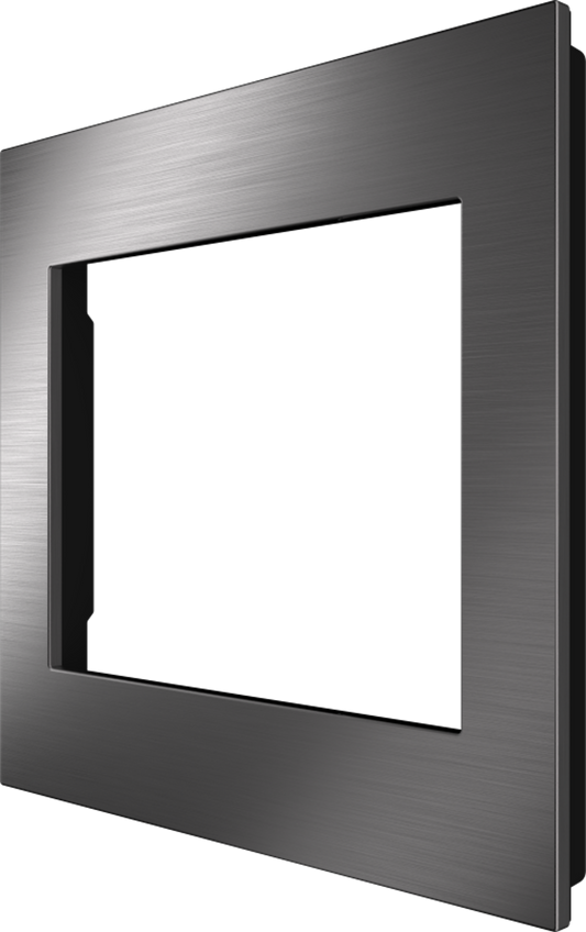 Crestron HZ2-FP-G2-B-DRK-NKL - Horizon® 2 Faceplate, 2-Gang, Dark Nickel with Black Rear