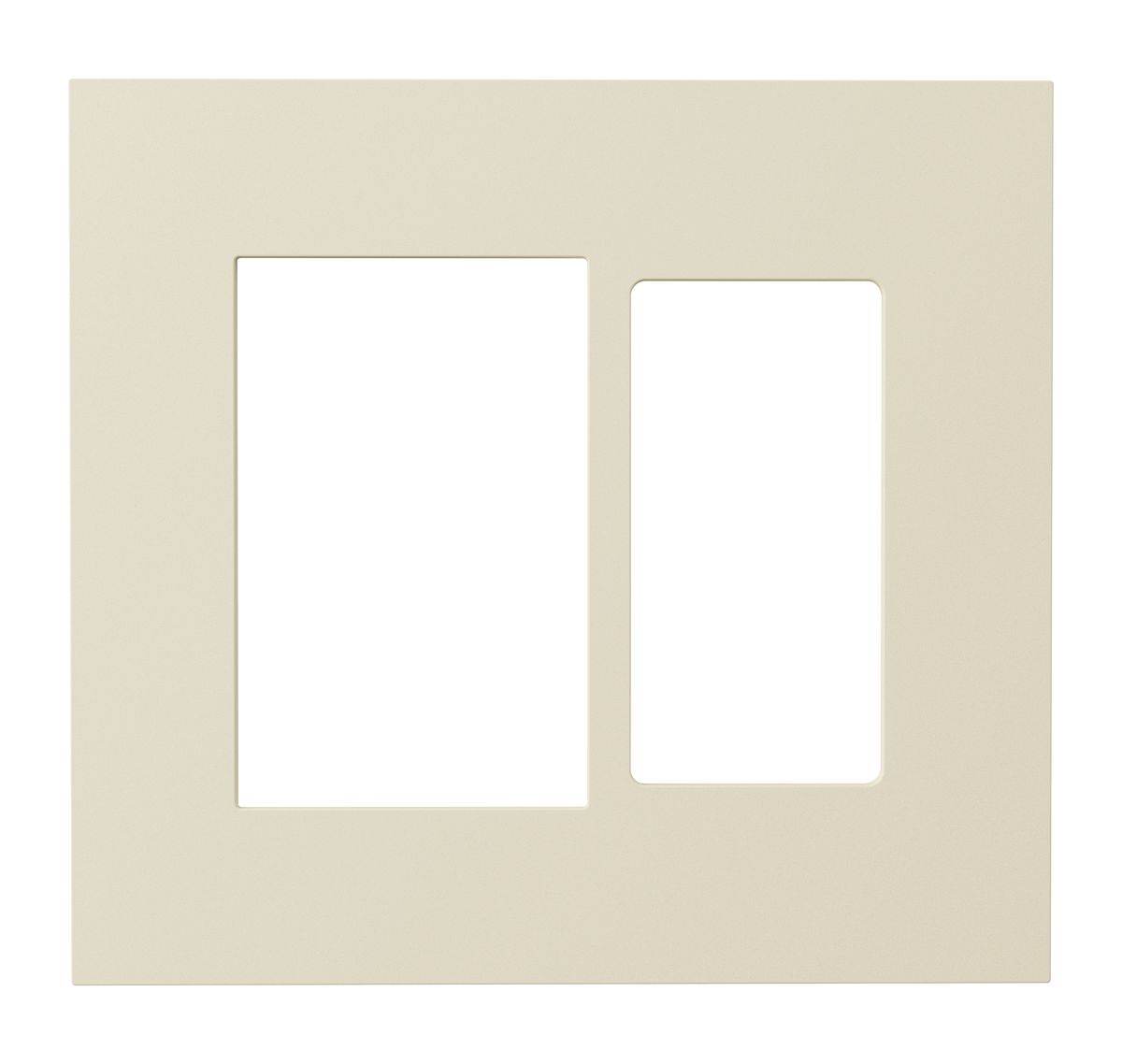 Crestron HZ2-FP-G2-D1-A - Horizon® 2 Faceplate, 2-Gang, 1-Decorator, Almond