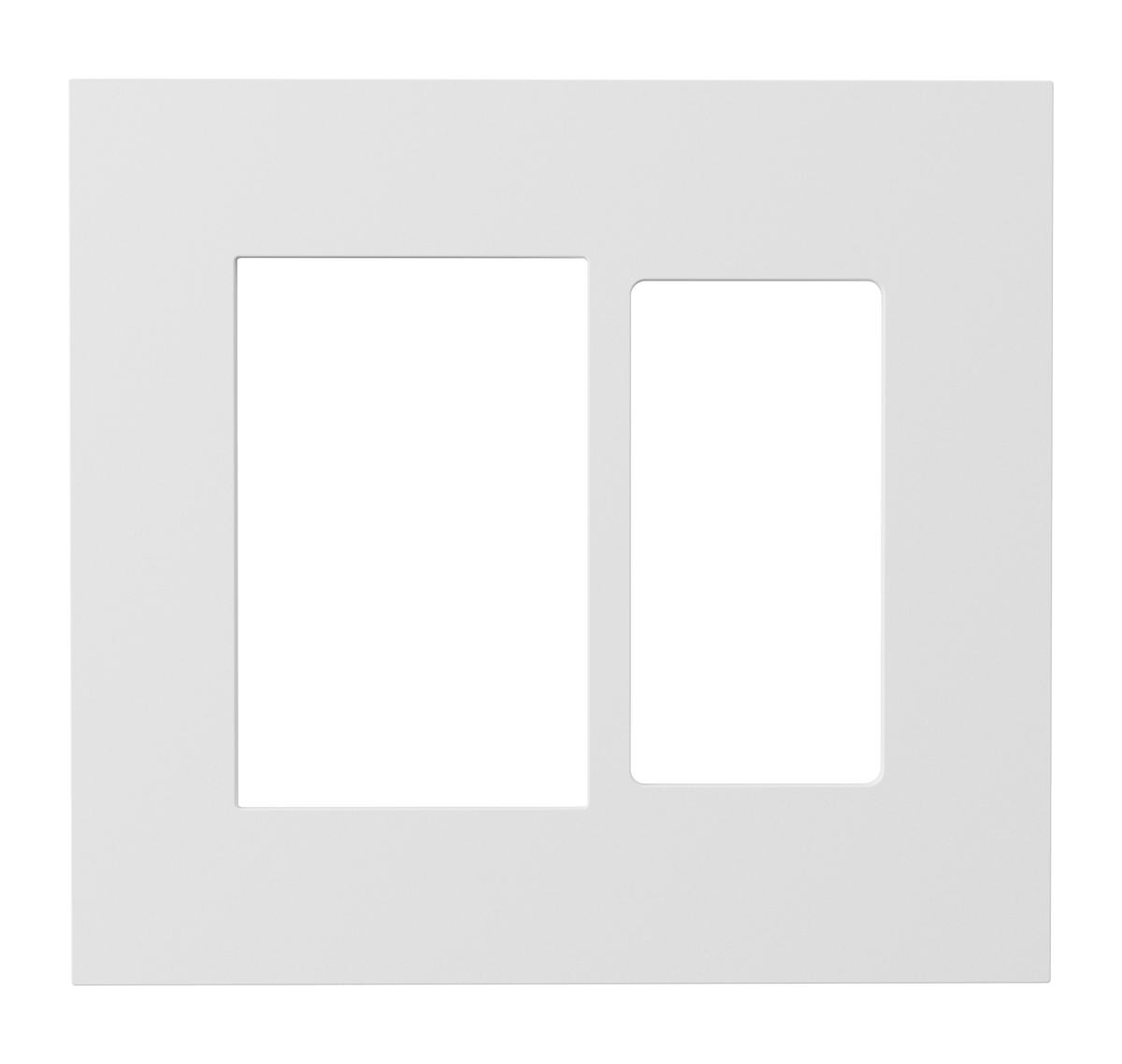 Crestron HZ2-FP-G2-D1-W - Horizon® 2 Faceplate, 2-Gang, 1-Decorator, White