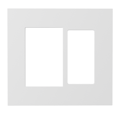 Crestron HZ2-FP-G2-D1-W - Horizon® 2 Faceplate, 2-Gang, 1-Decorator, White