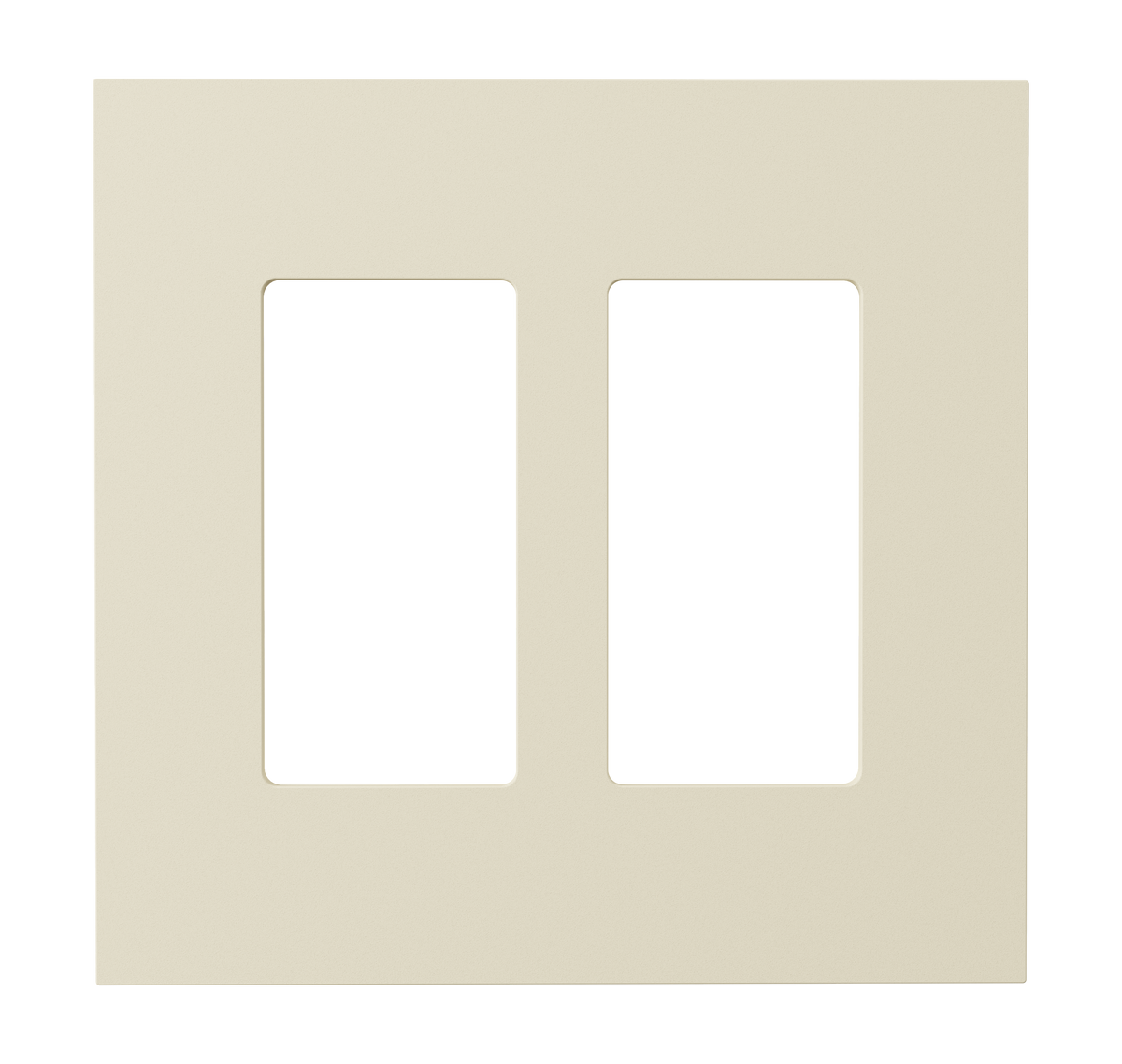Crestron HZ2-FP-G2-D2-A - Horizon® 2 Faceplate, 2-Gang, 2-Decorator, Almond
